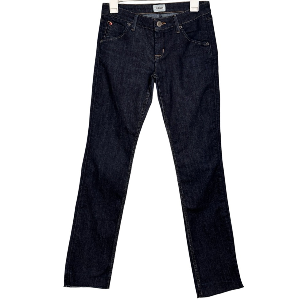 Hudson Carly Straight Denim in Reid Dark Wash Low Rise Jeans Womens Size 26